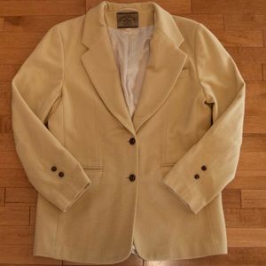 Yellow Wool Blazer